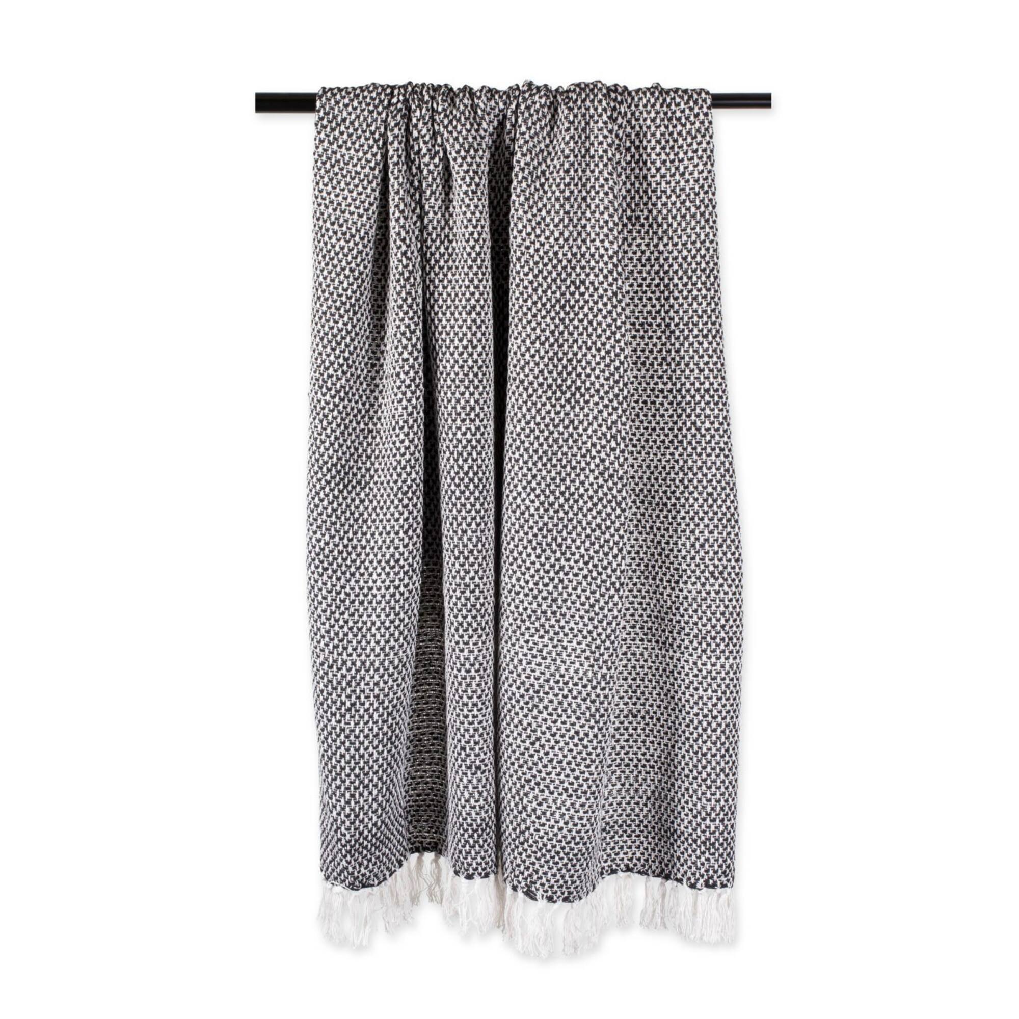 DII® Black Woven Throw